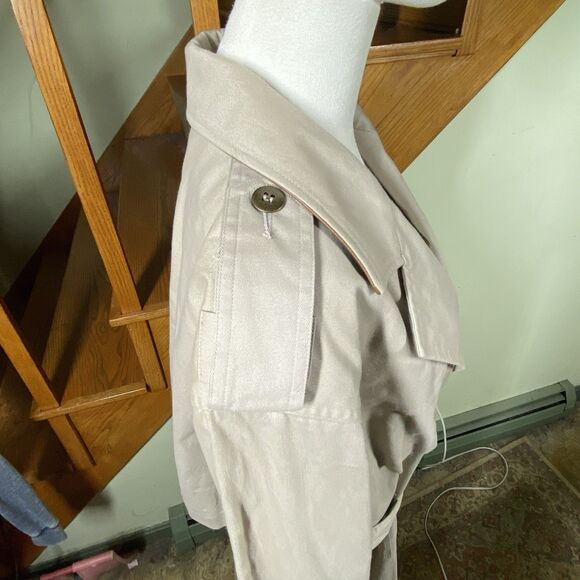 Vintage Together Trench Coat Womens Plus 18W Belt Duster Chic Elegant Y2K Retro - Picture 10 of 16